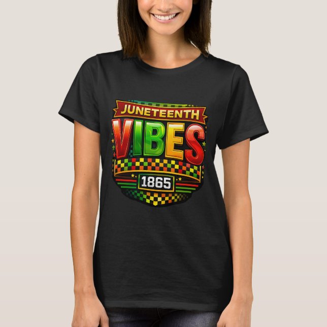 Nur Juneteenth-Stimmung T-Shirt (Vorderseite)