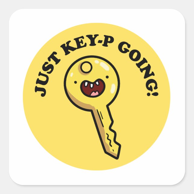 Nur Key-p lustige Niedlich Pun Sticker (Vorderseite)