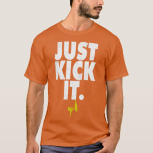 Nur kick It Black in farbiger Version T-Shirt
