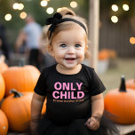 Nur Kind erloschen Funny Pink Big Sister Kleinkind T-shirt<br><div class="desc">Passen Sie diesen lustigen "Only Child - Expires" Baby Ankündigung T - Shirt mit Ihrem neuen Baby's due date Monat an. Die Farben Rosa und Orange des Designs.</div>
