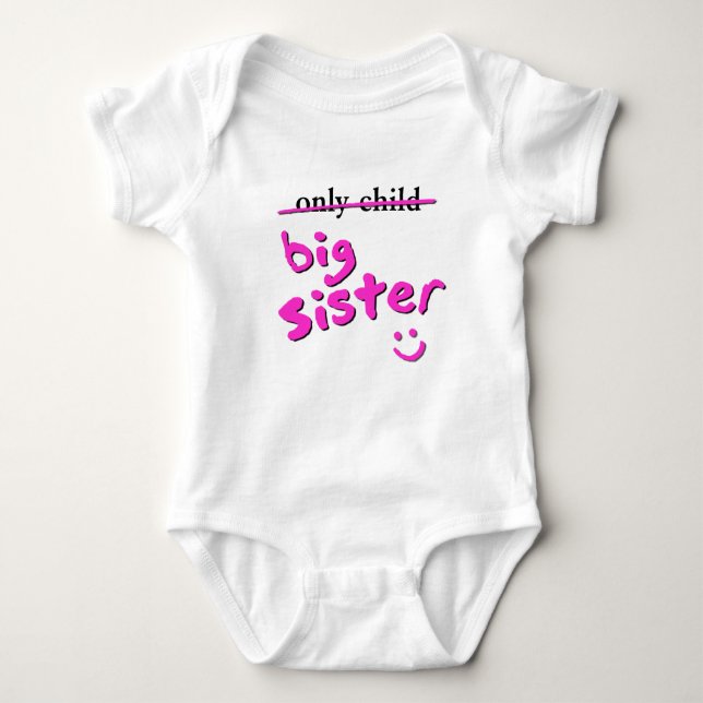 Nur Kind / Große Schwester Baby Strampler (Vorderseite)