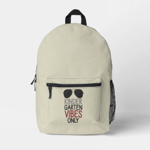 Nur Kindergarten Vibes Zurück zur Schule  Bedruckter Rucksack