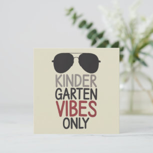 Nur Kindergarten-Vibes Zurück zur Schule Dankeskarte
