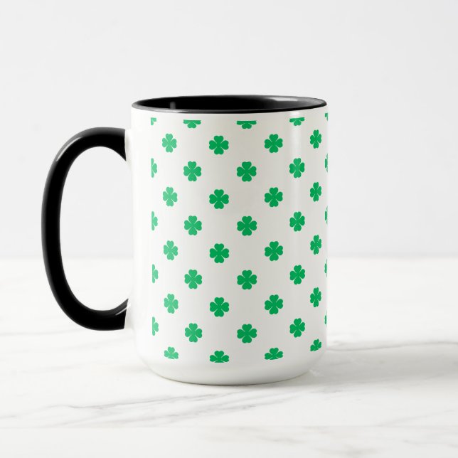 Nur Kleeblatt-Design  Tasse (Links)
