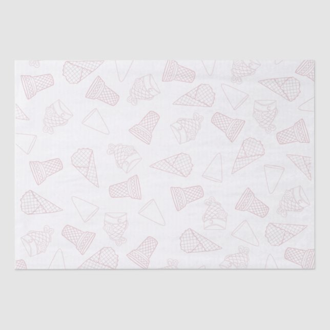 Nur Konus rosa Gewebe Papier (Vorderseite)