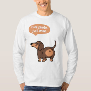 nur lächeln, gratis Foto T-Shirt