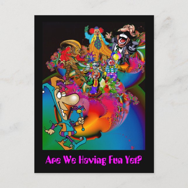 Nur lachen postkarte (Vorderseite)