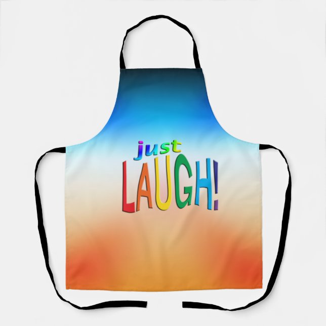 Nur lachen schürze (Vorderseite)