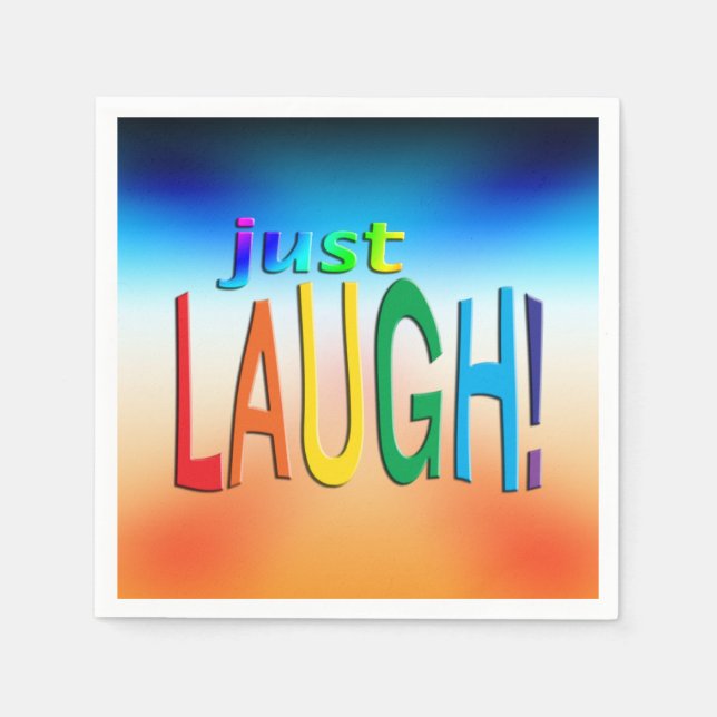 Nur lachen serviette (Vorderseite)