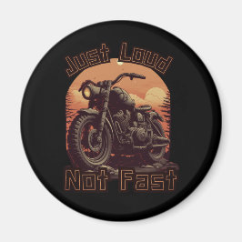 Nur lautes, nicht schnelles Motorrad, Chopper Magnet