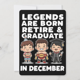 Nur Legenden machen es den ganzen Dezember über! Feiertagskarte