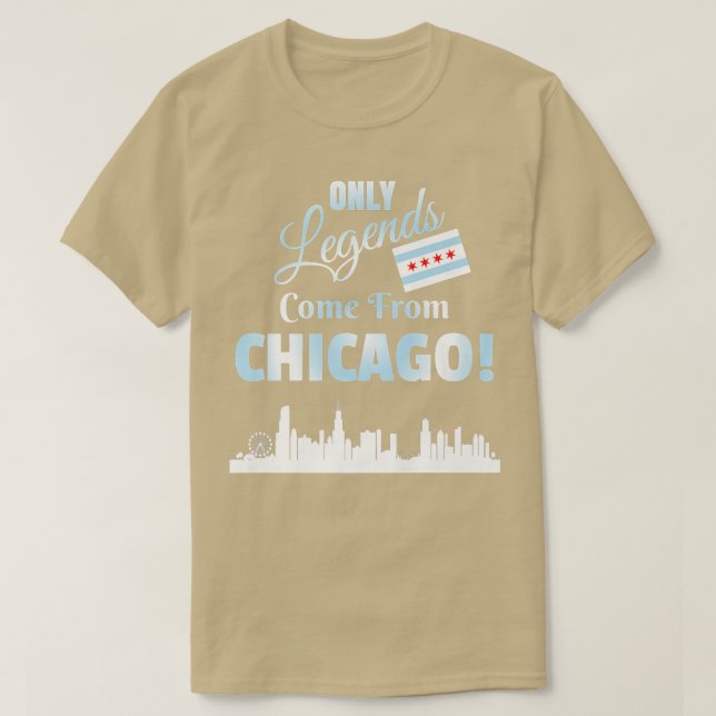 Nur Legionen kommen aus Chicago Skyline und T-Shirt (Design vorne)