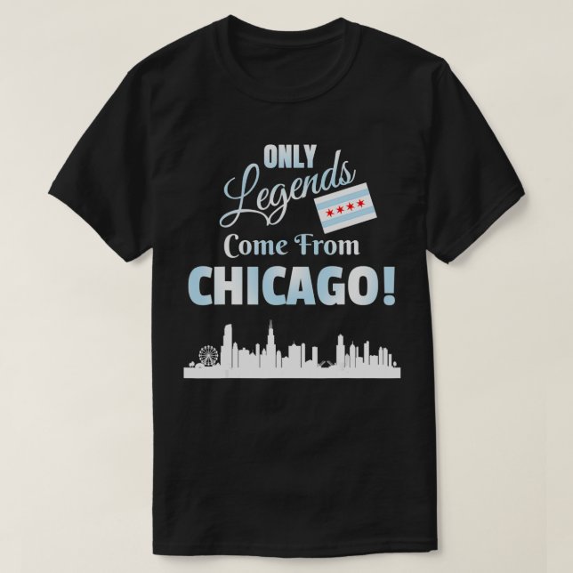 Nur Legionen kommen aus Chicago Skyline und T-Shirt (Design vorne)