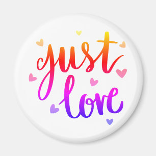 Nur Liebe 2¼ Zoll runder Magnet