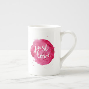 Nur Liebe Aquarell Fine Knochen China Tasse