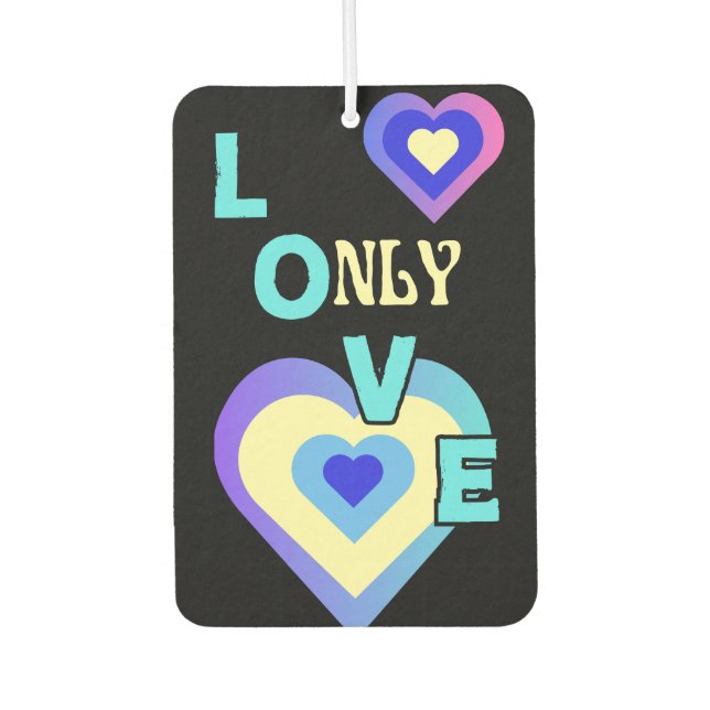 Nur Liebe Autolufterfrischer (Vorderseite)