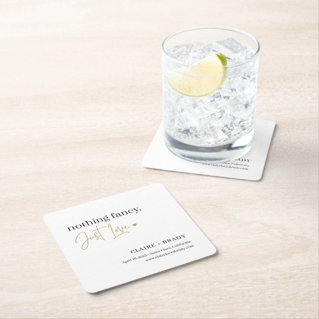 Nur Liebe EDITABLE FARBEN Hochzeiten Untersetzer (Vor Ort)