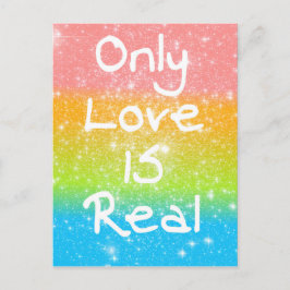 Nur Liebe ist real Postkarte
