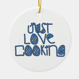 Nur Liebe Kochen Keramik Ornament