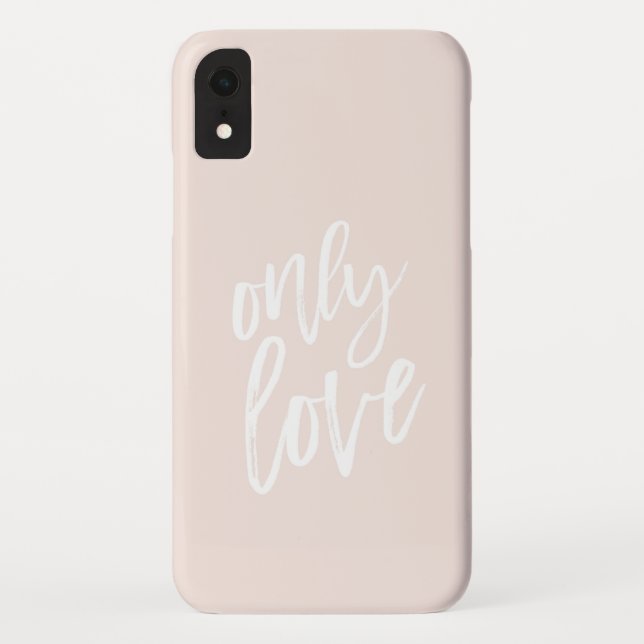 Nur Liebe rosa  Case-Mate iPhone Hülle (Rückseite)