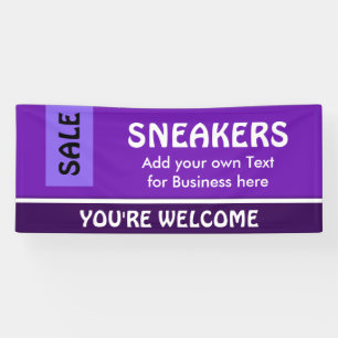 Nur lila, hellviolett und weiß Streifen Banner