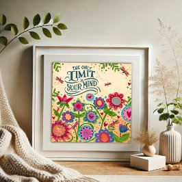 Nur Limit ist Ihre Gedankenziffer-Inspiritivität Poster