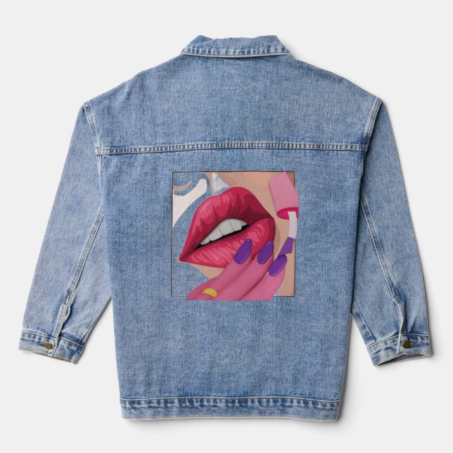 Nur Mädchen  Jeansjacke (Rückseite)