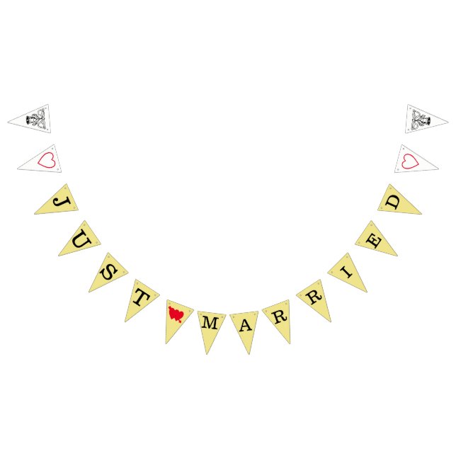 NUR MARRIERTES Zeichen Wimpelkette (Alle)