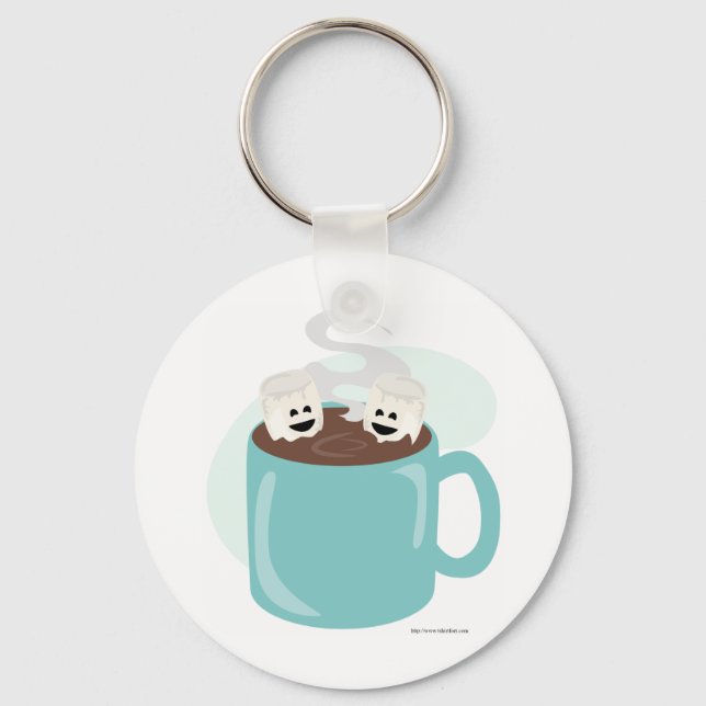 Nur Marshmellows in Schokolade Schlüsselanhänger (Vorderseite)