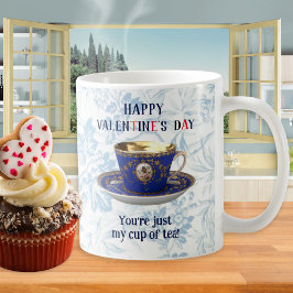 Nur mein floraler Vintager Teetee am Valentinstag Kaffeetasse