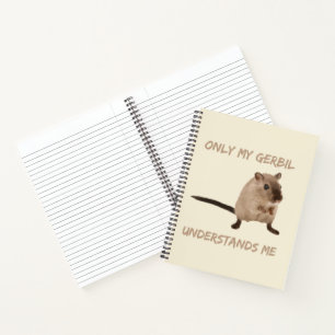 Nur mein Gerbil versteht mich Funny Pet Keeper Mam Notizbuch