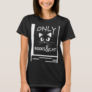 Nur meine Bücher und meine Katze T-Shirt