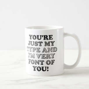 Nur meine Schriftart von dir Lustiger Becher oder Kaffeetasse