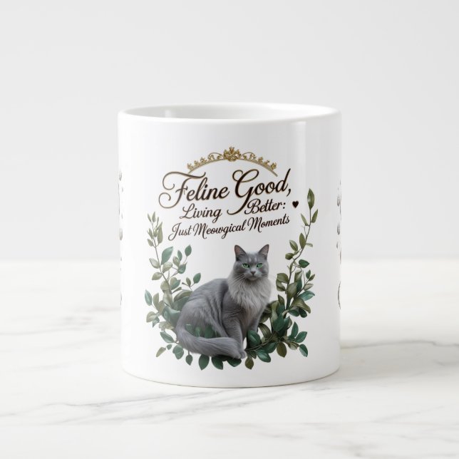 Nur Meowgical Moments Jumbo Tasse (Vorderseite)