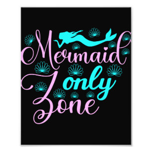 Nur Mermaid-Zone Fotodruck