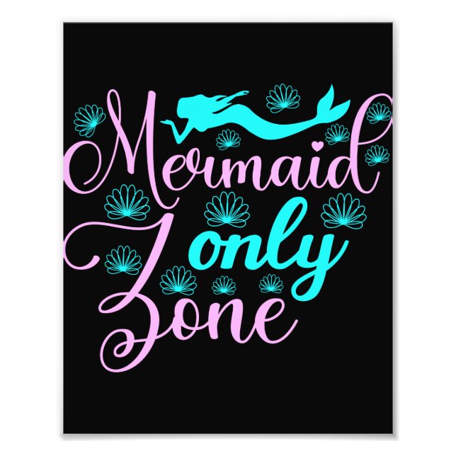 Nur Mermaid-Zone Fotodruck (Vorne)