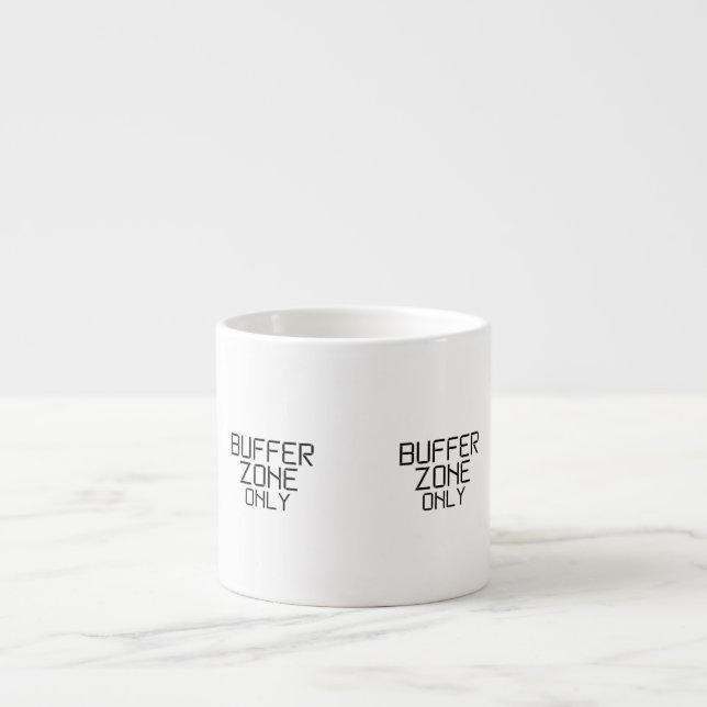 Nur minimalistische Pufferzone Espressotasse (Vorderseite)