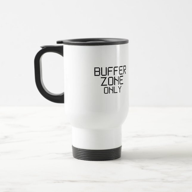 Nur minimalistische Pufferzone Reisebecher (Links)