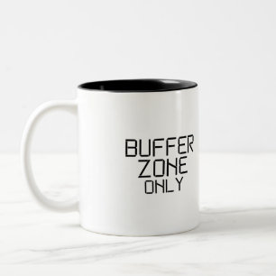 Nur minimalistische Pufferzone Zweifarbige Tasse