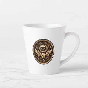 Nur mit Aufforderungen gemacht Lustiger AI-Kaffee- Milchtasse