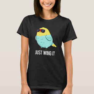 Nur mit dem Gewitter Bird Pun Dark BG T-Shirt