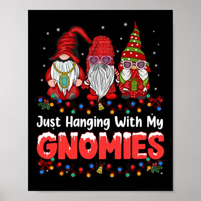 Nur mit meinen Gnomen Pajama Niedlich Gnome Chr Poster (Vorne)