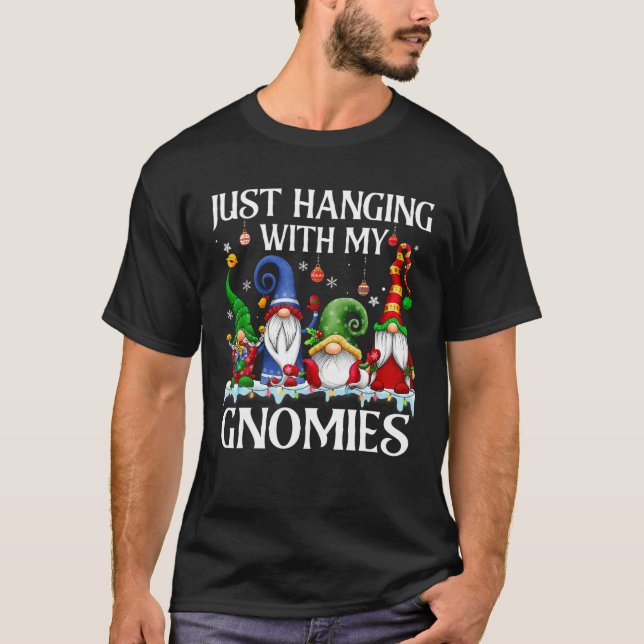 Nur mit meinen Gnomen Pajama Niedlich Gnome Chr T-Shirt (Vorderseite)