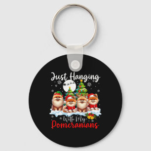 Nur mit meinen Spitzen verheddern Weihnachten Schlüsselanhänger