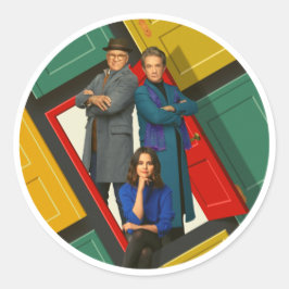 Nur Mord im Gebäude Trio OMITB Runder Aufkleber