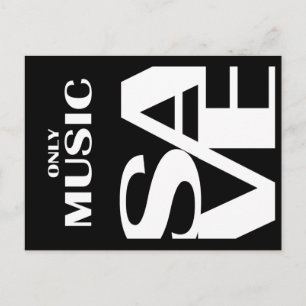 Nur Musik Rettete. Postkarte