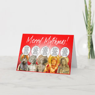 NUR MYTHMAS! Weihnachtskarte Feiertagskarte