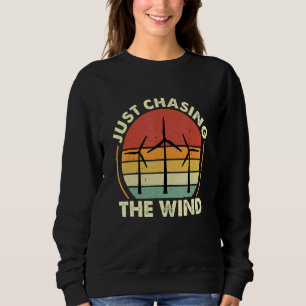 Nur nach der Windmühle erneuerbare Energie Wind Tu Sweatshirt