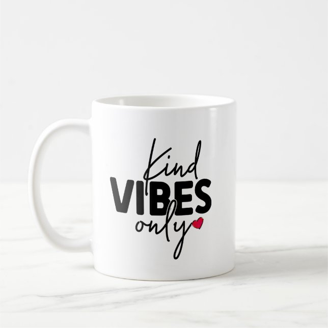 Nur niedlich Kind Vibes Kaffeetasse (Links)