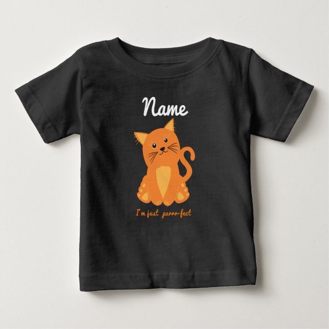 Nur Niedliches Zitat mit Orange Kitten Baby T-shirt (Vorderseite)
